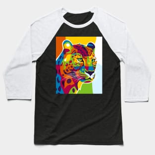 The Colorful Leopard Baseball T-Shirt